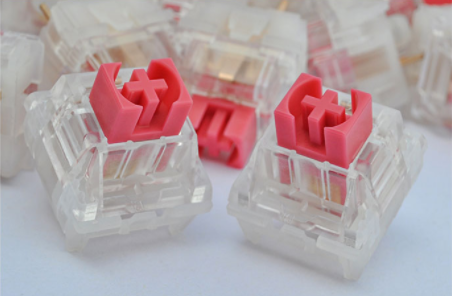 TTC Silent Red V3 Mechanical Keyboard Switches, Linear Factory Pre-lubed Long Spring Keyboard Switches for Mechanical Gaming Keyboard