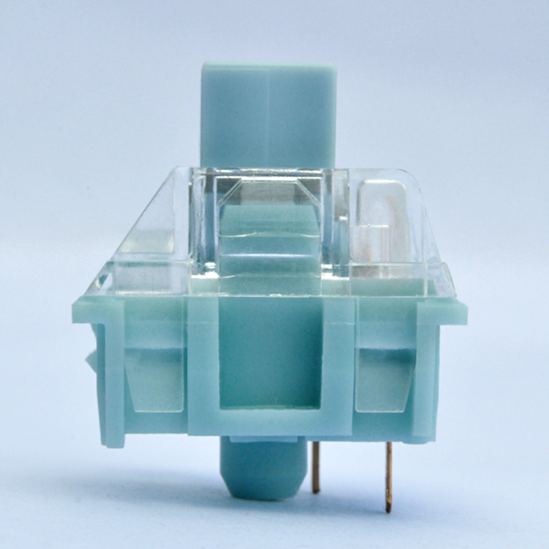 TTC Silent Bluish White Keyboard Switches , Factory Pre-lubed Double Silent Firm Mechanical Gaming Keyboard