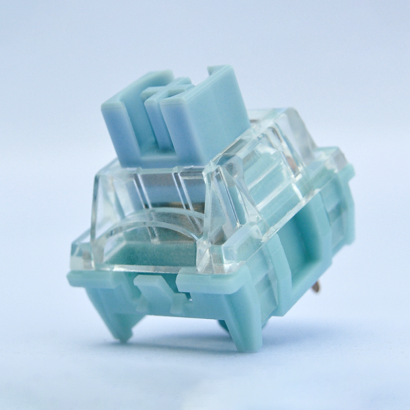 TTC Silent Bluish White Keyboard Switches , Factory Pre-lubed Double Silent Firm Mechanical Gaming Keyboard