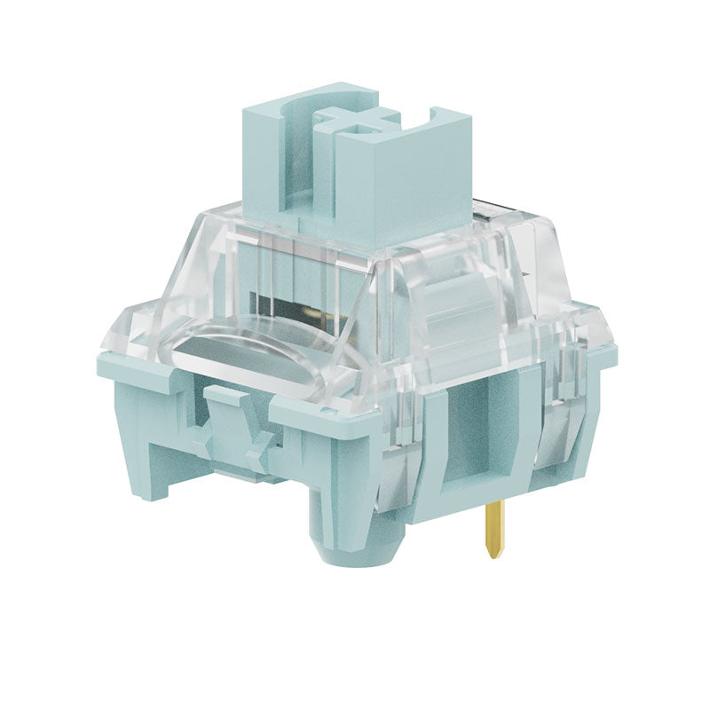 TTC Silent Bluish White Keyboard Switches , Factory Pre-lubed Double Silent Firm Mechanical Gaming Keyboard