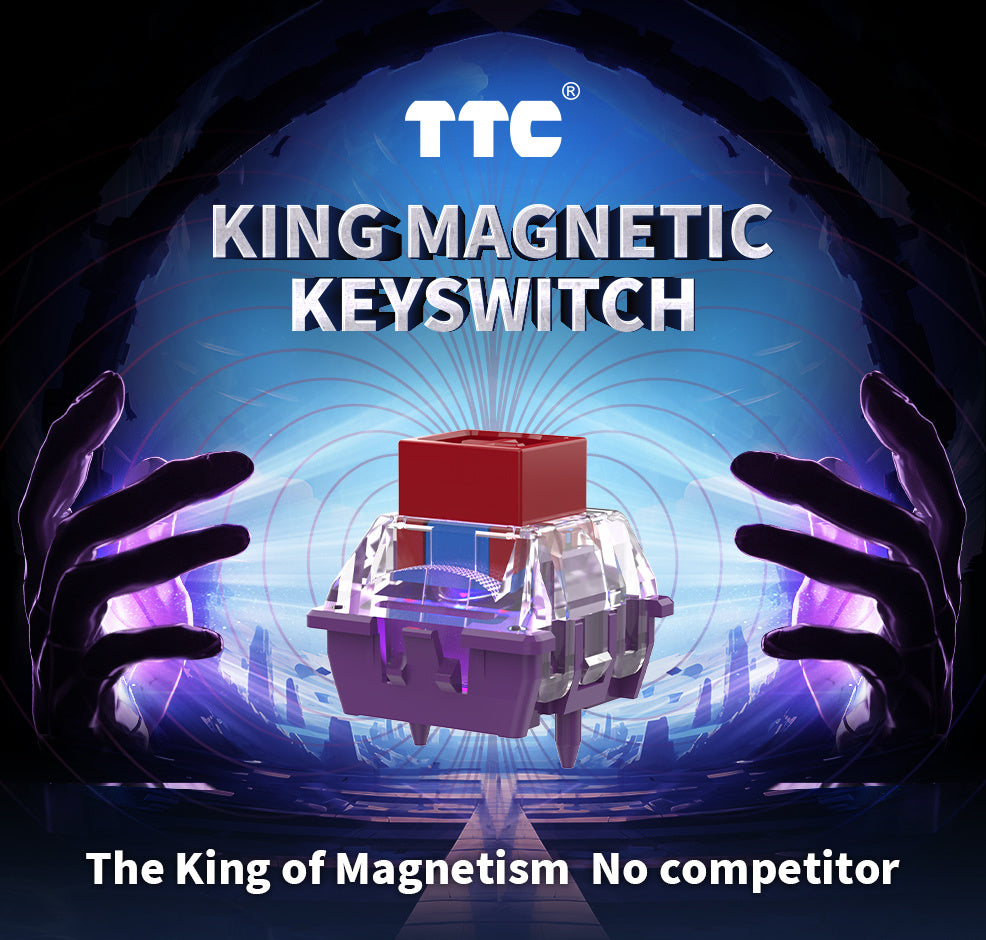TTC King Magnetic Switch, Linear Factory Pre-lubed Switches for Wooting/Rakka/Melgeek/APEX PRO