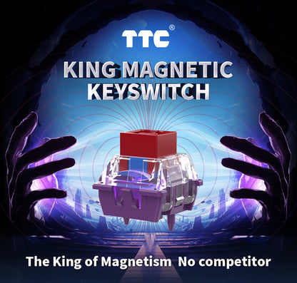 TTC King Magnetic Switch, Linear Factory Pre-lubed Switches for Wooting/Rakka/Melgeek/APEX PRO