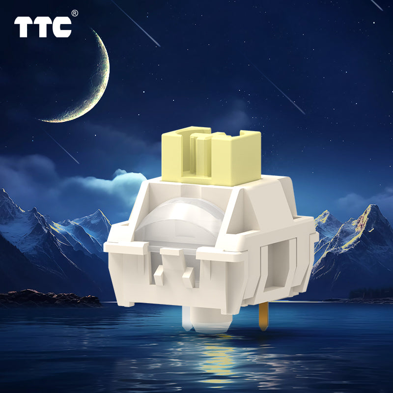 TTC New Moon Mechanical Keyboard Switches, Factory Pre-lubed Dust-Proof Keyboard Switches