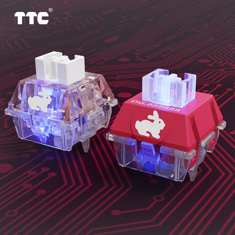 TTC Rabbit Switch lego structure RGB & OG edition fast and silent 42gf mechanical keyboard  Keyswitch
