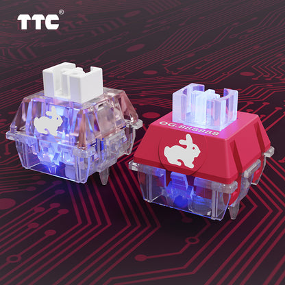 TTC Rabbit Switch lego structure RGB & OG edition fast and silent 42gf mechanical keyboard  Keyswitch