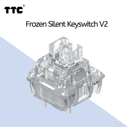 TTC Frozen Silent V2 Switch Dust-proof Pre-lubed Silver Coated Terminal Mechanical Keyboard Switches Gaming Switches