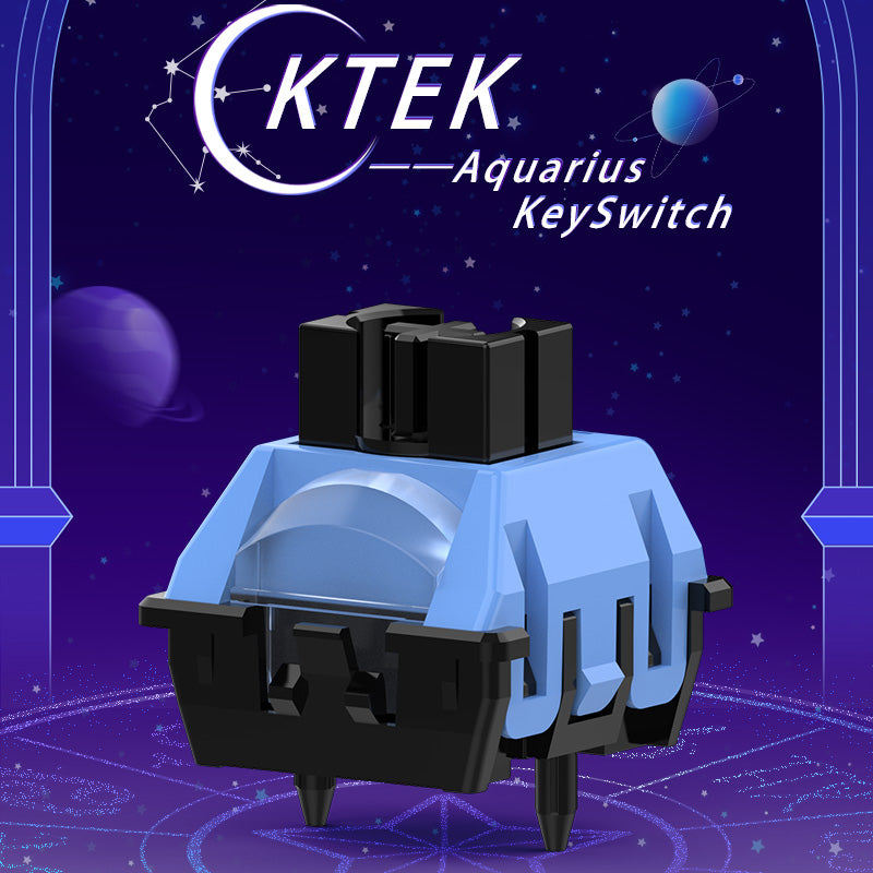 KTEK Aquarius Switch First Constellation Magnetic Switch Freely Setting Pre-Travel  Firm Dust-proof Stem Deep Blue Rapid Trigger