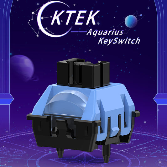 KTEK Aquarius Switch First Constellation Magnetic Switch Freely Setting Pre-Travel  Firm Dust-proof Stem Deep Blue Rapid Trigger