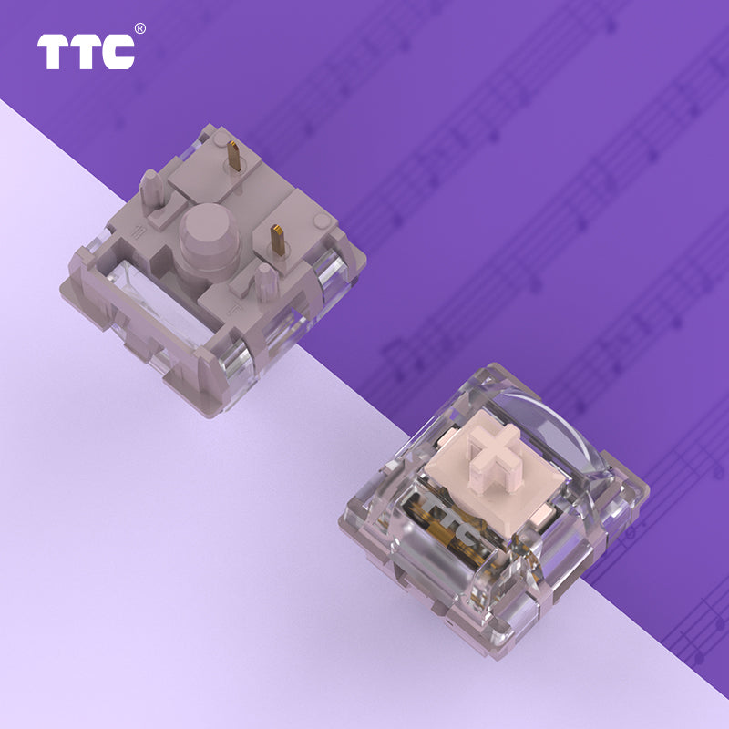 TTC Speed Gold Switch V2  First HIFI Pre-lubed Linear 5 Pin Rapid Trigger MX Style Mechanical Keyboard Switch