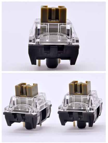 TTC Silent Brown Keyswitch V2 Mechanical Keyboard Switches, Linear Factory Pre-lubed Dust-Proof Keyboard Switches