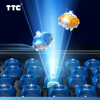 TTC High-speed Rail Structure Switch Neptune and Venus 5 pin linear mechanical Gaming  Rapid Trigger Switch
