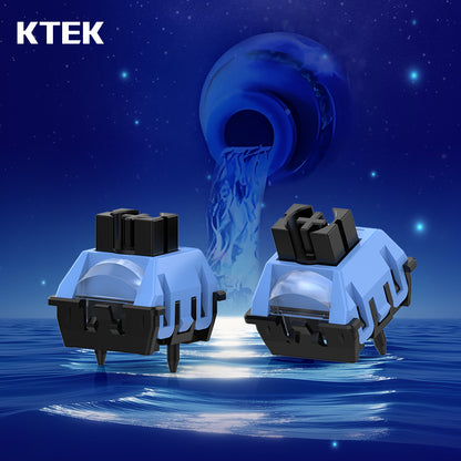 KTEK Aquarius Switch First Constellation Magnetic Switch Freely Setting Pre-Travel  Firm Dust-proof Stem Deep Blue Rapid Trigger