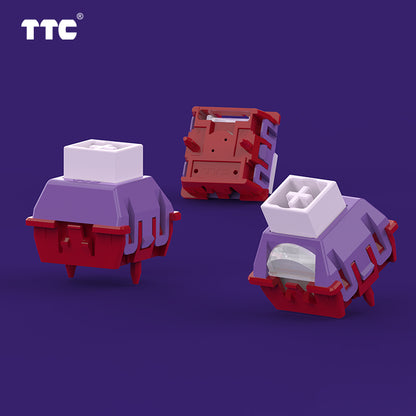 TTC Full POM Magneto Keyboard Switch, Firm Dust-proof Stem Linear Freely Setting Pre-Travel Hall Sensor 35gf Precise Trigger Gaming Switch
