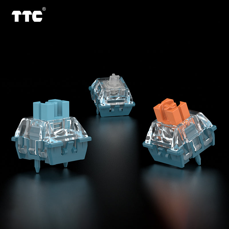 TTC Uranus Switch New Magnetic Linear Gaming blue transparent Gaming Hall Sensor 0.1mm Rapid Trigger Gaming Switch
