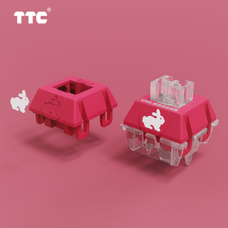 TTC Rabbit Switch lego structure RGB & OG edition fast and silent 42gf mechanical keyboard  Keyswitch
