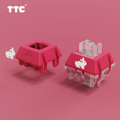 TTC Rabbit Switch lego structure RGB & OG edition fast and silent 42gf mechanical keyboard  Keyswitch
