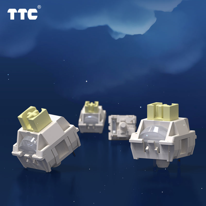 TTC New Moon Mechanical Keyboard Switches, Factory Pre-lubed Dust-Proof Keyboard Switches