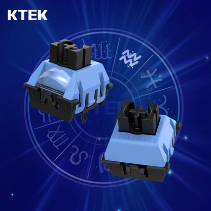 KTEK Aquarius Switch First Constellation Magnetic Switch Freely Setting Pre-Travel  Firm Dust-proof Stem Deep Blue Rapid Trigger