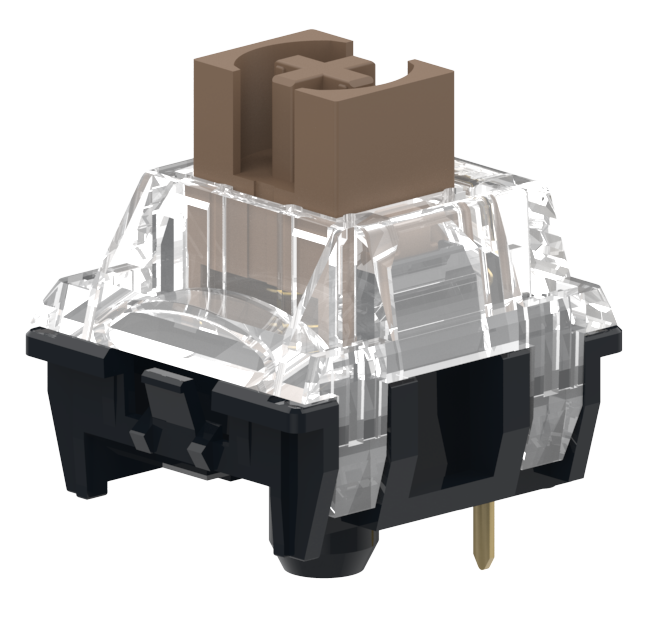 TTC Silent Brown Keyswitch V2 Mechanical Keyboard Switches, Linear Factory Pre-lubed Dust-Proof Keyboard Switches