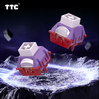 TTC Full POM Magneto Keyboard Switch, Firm Dust-proof Stem Linear Freely Setting Pre-Travel Hall Sensor 35gf Precise Trigger Gaming Switch