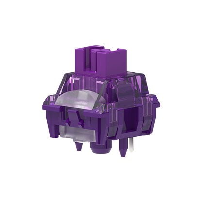 TTC Flaming Purple KeySwitch V2 with Dustproof Stem for Mechanical Gaming Keyboard, 5-Pin Tactile Switches Pre-Lubed Switch
