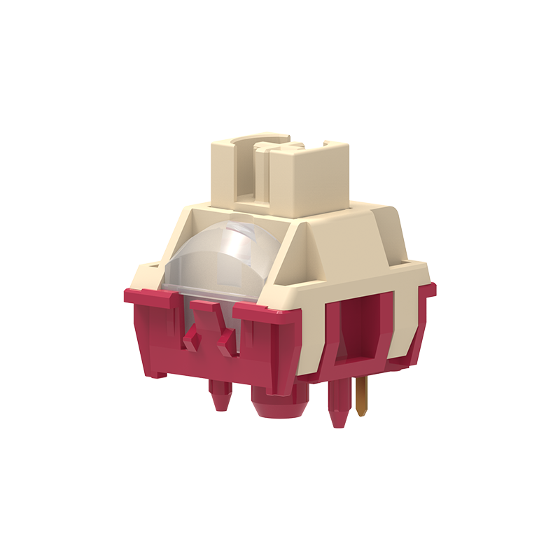 TTC Iron V2 Switch, Factory Pre-lubed 5 Pin Dustproof Stem Modified POM Mechanical Keyboard Switch