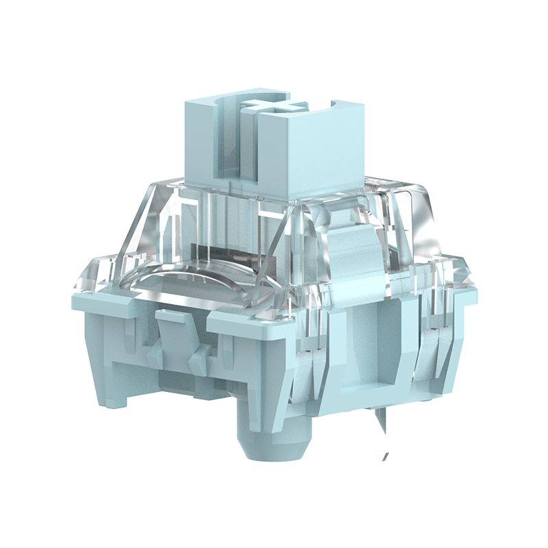TTC Bluish White Mechanical Keyboard Switches, Factory Pre-lubed Long Spring Tactile Mechanical Gaming Keyboard