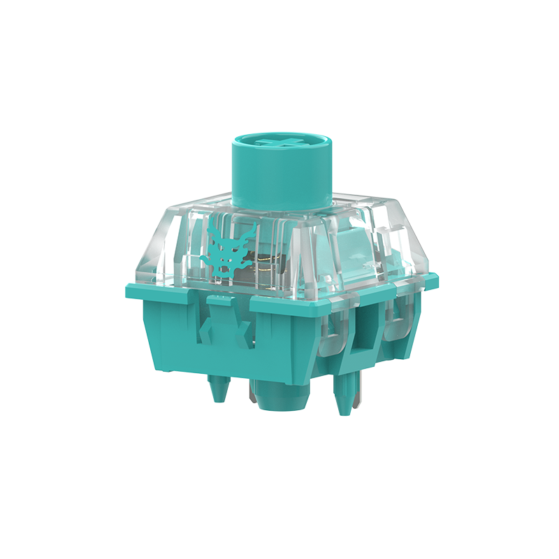 TTC Qing Loong Mechanical Keyboard Switches, Linear Factory Pre-lubed Firm 5-Pin Keyboard Switches