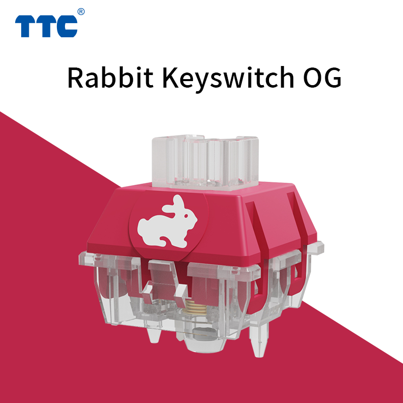 TTC Rabbit Switch lego structure RGB & OG edition fast and silent 42gf mechanical keyboard  Keyswitch