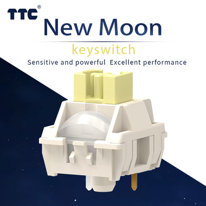 TTC New Moon Mechanical Keyboard Switches, Factory Pre-lubed Dust-Proof Keyboard Switches