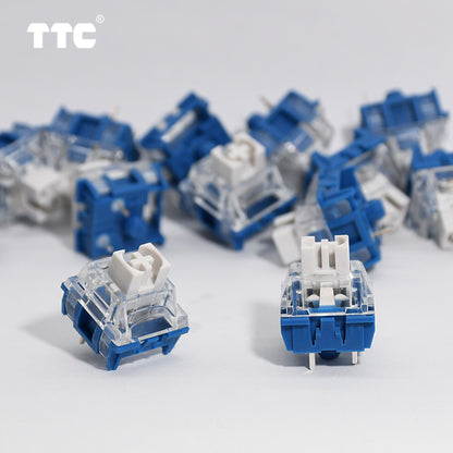 TTC Speed Silver V2 Mechanical Keyboard Switch Linear Pre-lubed 45Gs 3Pins Fast Trigger Dual Spring Gaming Switch