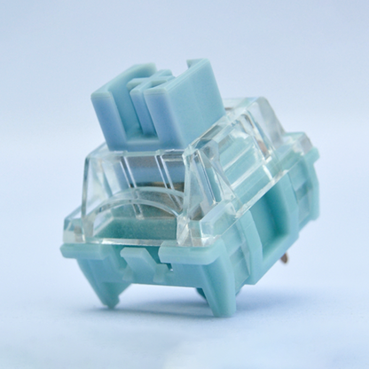 TTC Silent Bluish White Keyboard Switches , Factory Pre-lubed Double Silent Firm Mechanical Gaming Keyboard