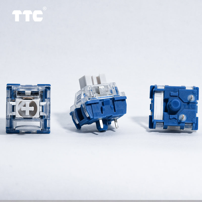 TTC Speed Silver V2 Mechanical Keyboard Switch Linear Pre-lubed 45Gs 3Pins Fast Trigger Dual Spring Gaming Switch