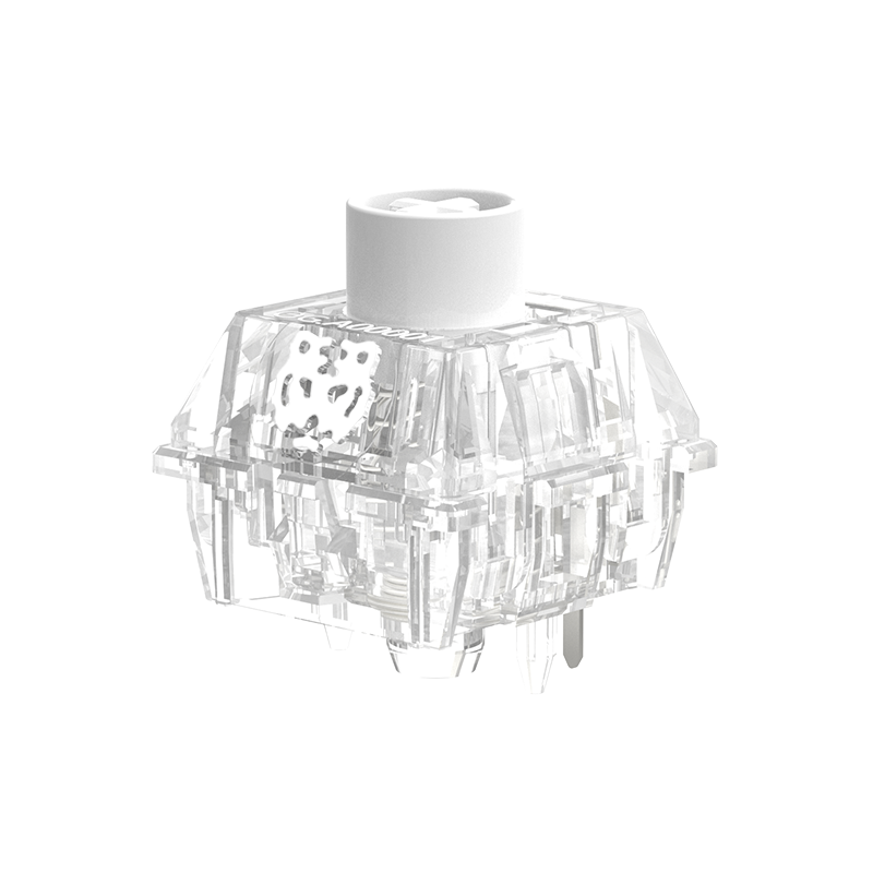 TTC Snow Tiger Mechanical Keyboard Switches, Factory Pre-lubed 24mm Strong Rebound Long Spring 5 pin Keyboard Switches